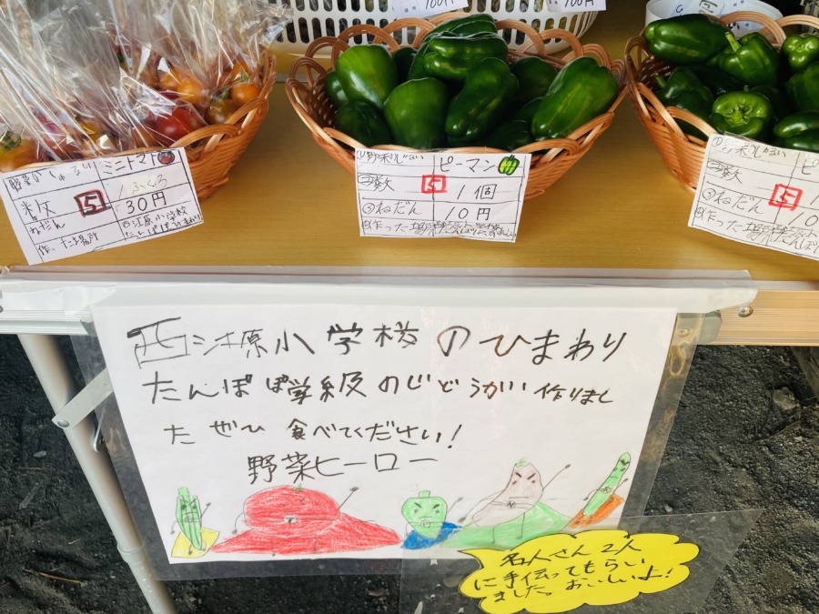 西江原小学校児童が育てた野菜の購入にご協力をお願いします❗️