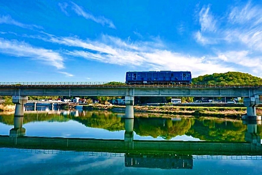 鉄道のある風景写真