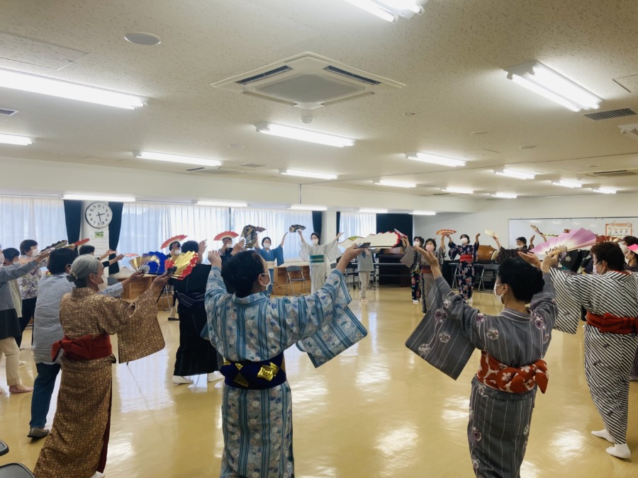 西江原民踊愛好会といばら文化協会民舞教室の合同練習❗️